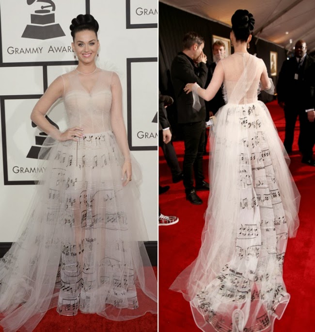 Os vestidos de Katy Perry no Grammy