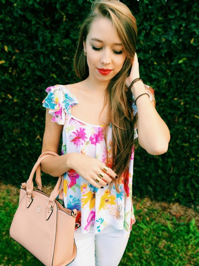 Meu Look – Branco e Floral